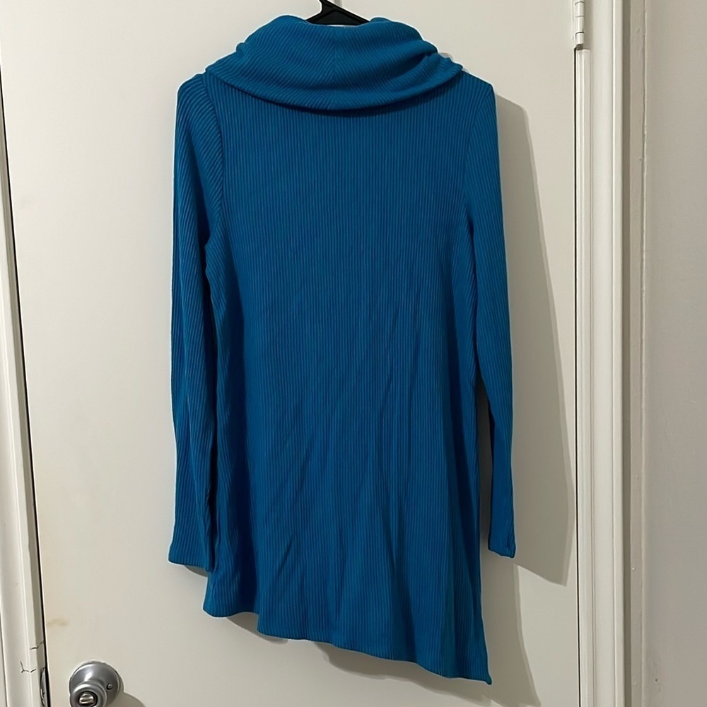 Soft Surroundings Kayla Rib Knit Cowl Neck Tunic Size S - Picture 7 of 9